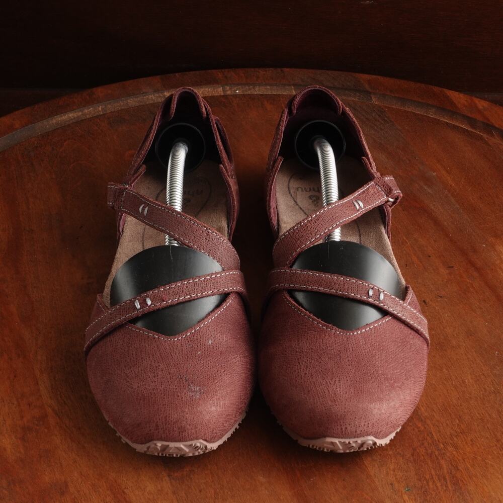 Ahnu Women's Suede Slingback Flats in Brown